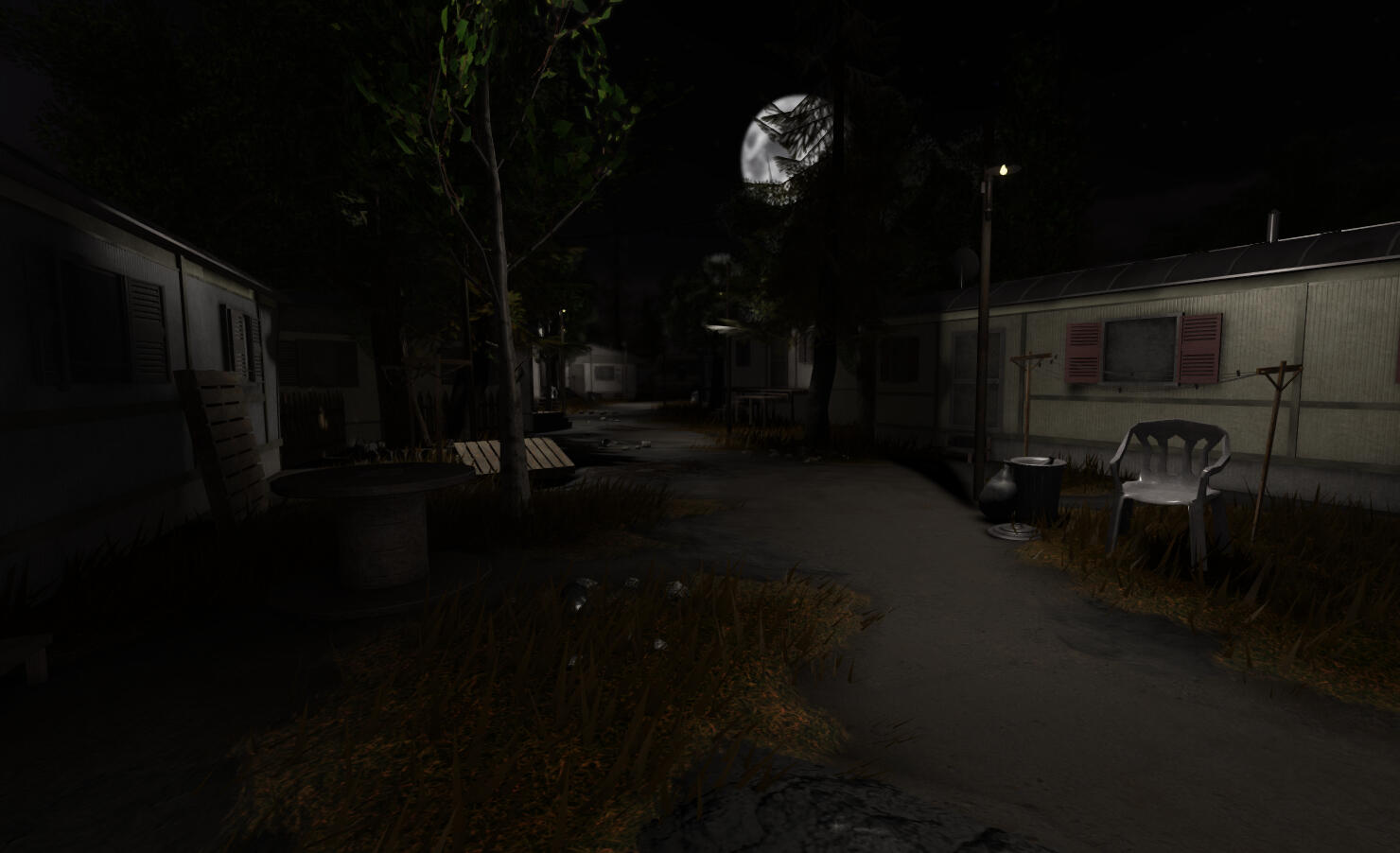 Run down trailer park